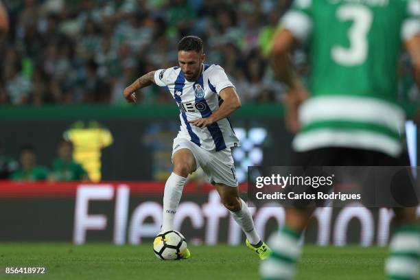 Porto's defender Miguel Layun from Mexico during the Portuguese Primeira Liga round two match between Sporting CP and FC Porto at Estadio Jose...