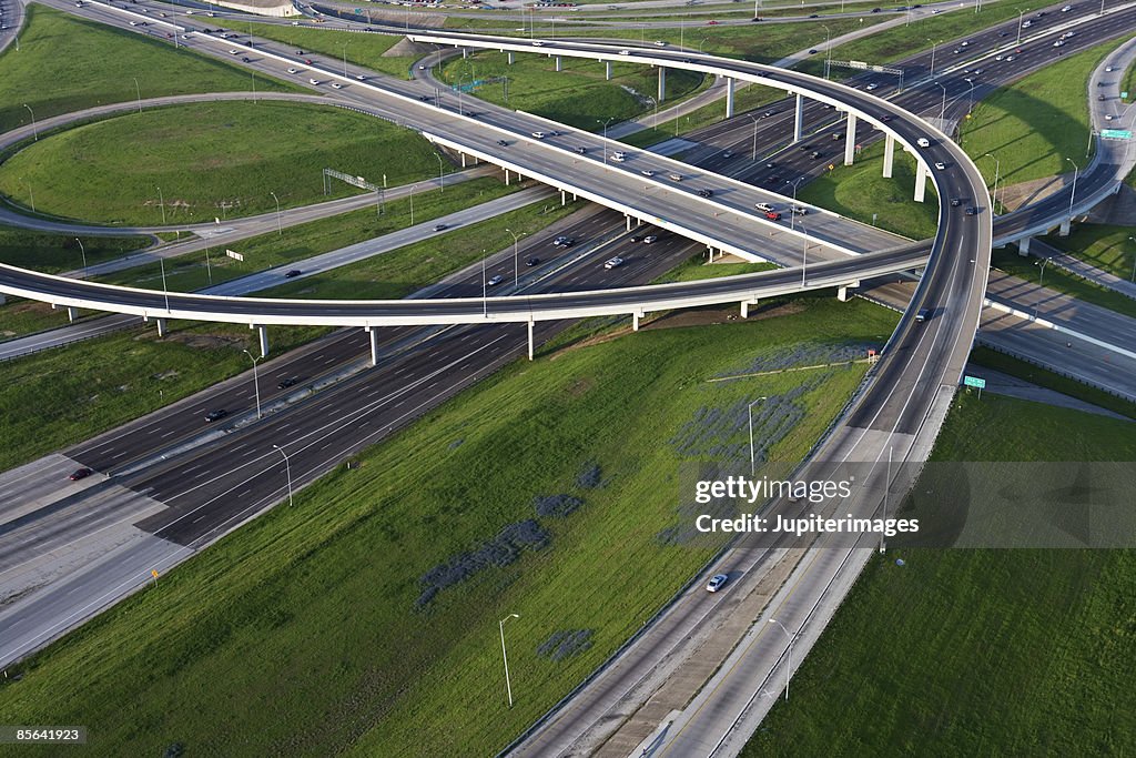 Cloverleaf Stack Interchange Aerial View Of Clover Leaf Interchange High-Res Stock Photo - Getty Images