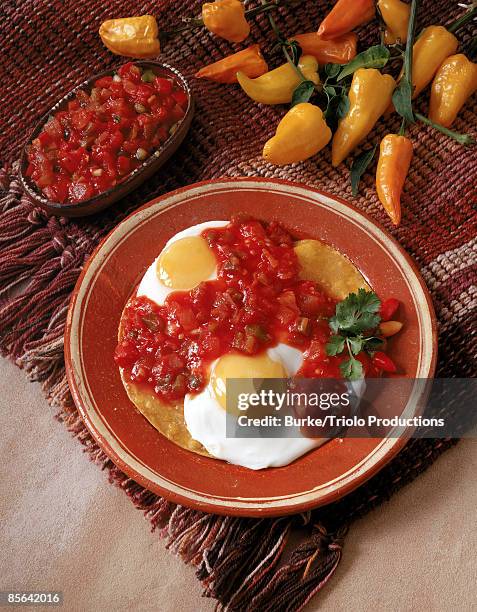 huevos rancheros - huevos-rancheros fotografías e imágenes de stock