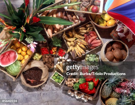 Exotic Caribbean fruit stand Exotic Caribbean fruit stand