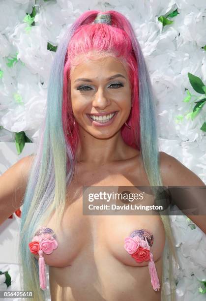 Television personality Mariah Lynn attends the 3rd Annual Amber Rose SlutWalk on October 1, 2017 in Los Angeles, California.