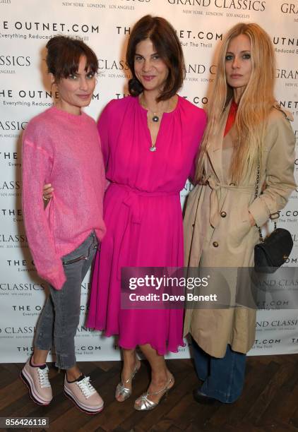 Sheherazade Goldsmith, Katrina Pavlos and Laura Bailey attend a Grand Classics screening of Saturday Night Fever hosted by Sienna Miller, in...