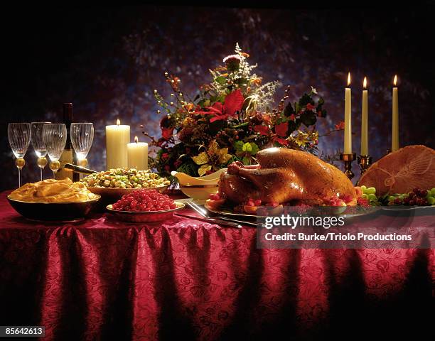 holiday feast - julbord bildbanksfoton och bilder
