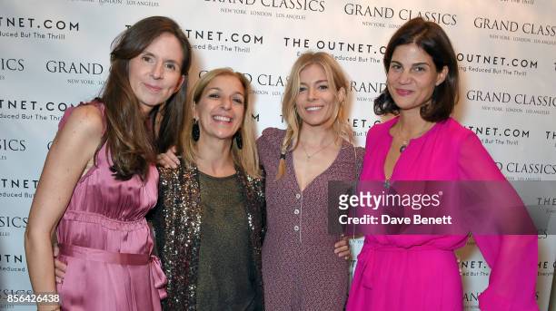 Teresa Calice, Linda Fulford, Sienna Miller and Katrina Pavlos attend a Grand Classics screening of Saturday Night Fever hosted by Sienna Miller, in...