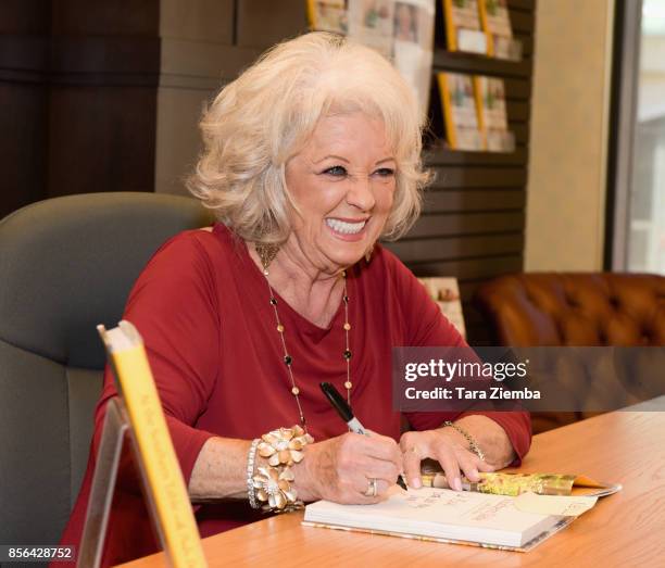 Paula Deen attends her book signing for 'At The Southern Table' at Barnes & Noble at The Grove on October 1, 2017 in Los Angeles, California.