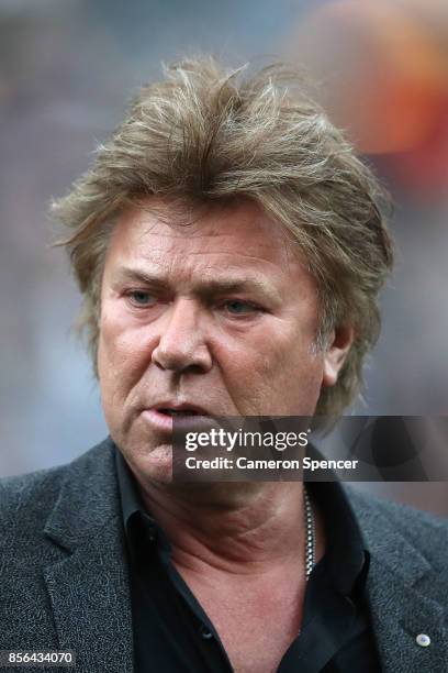 Richard Wilkins is seen before the 2017 NRL Grand Final match between the Melbourne Storm and the North Queensland Cowboys at ANZ Stadium on October...