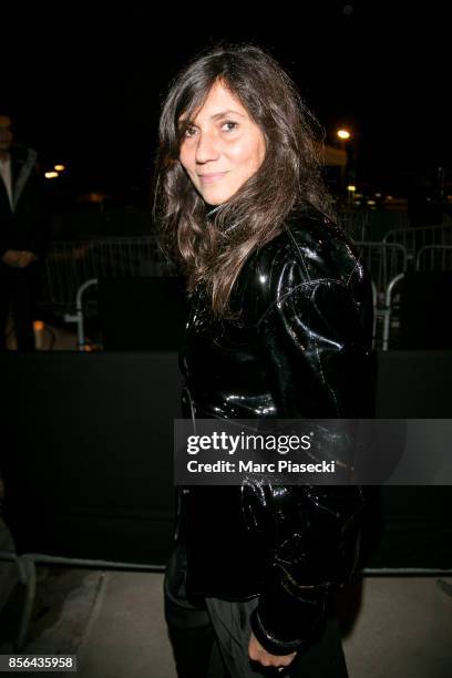 Emmanuelle Alt attends Vogue Party as part of the Paris Fashion Week Womenswear Spring/Summer 2018 at on October 1, 2017 in Paris, France.