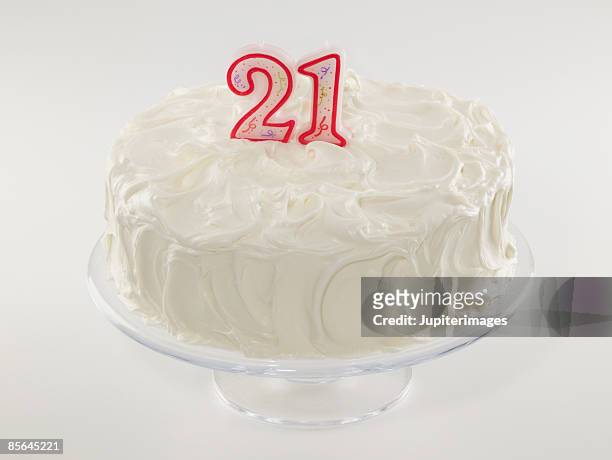 21st birthday cake - 21st birthday stock pictures, royalty-free photos & images