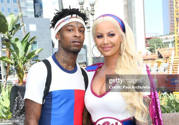 Ambrr Rapper Amber Rose 21 Savage Photos and Premium High Res Pictures - Getty Images