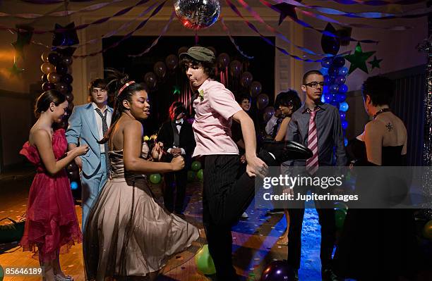 teenagers dancing together at prom - prom bildbanksfoton och bilder