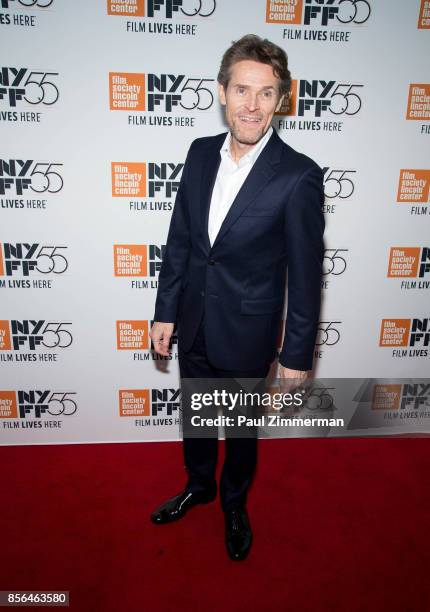 Willem Dafoe attends the 55th New York Film Festival - "The Florida Project" at Alice Tully Hall on October 1, 2017 in New York City.