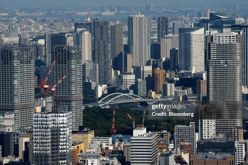 Tokyo Skyline As Bank Of Japan Releases Third-Quarter Tankan Report