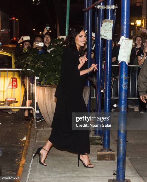 Actress Gal Gadot is seen on October 1, 2017 in New York City.