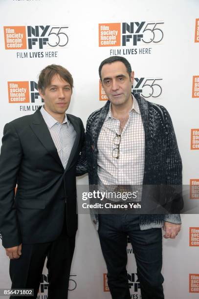 Sean Baker and Karren Karagulian attend "The Florida Project" screening during the 55th New York Film Festival at Alice Tully Hall on October 1, 2017...