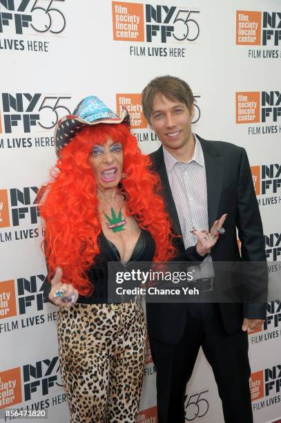 Sandy Kane and Sean Baker attend "The Florida Project" screening during the 55th New York Film Festival at Alice Tully Hall on October 1, 2017 in New...