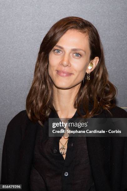 Aymeline Valade attends Vogue Party as part of the Paris Fashion Week Womenswear Spring/Summer 2018 at on October 1, 2017 in Paris, France.