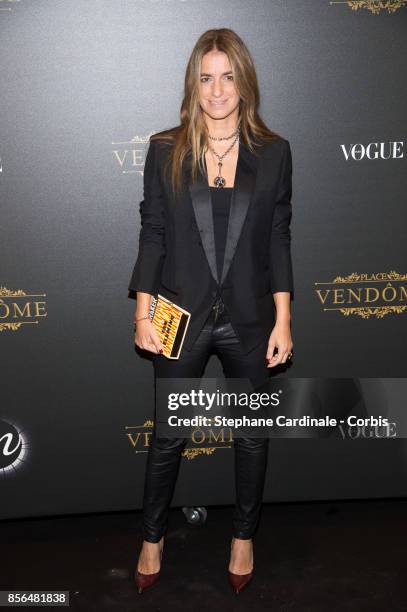 Joana Preiss attends Vogue Party as part of the Paris Fashion Week Womenswear Spring/Summer 2018 at on October 1, 2017 in Paris, France.