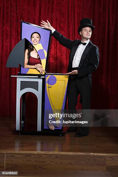 Magician And Assistant, Foto de stock