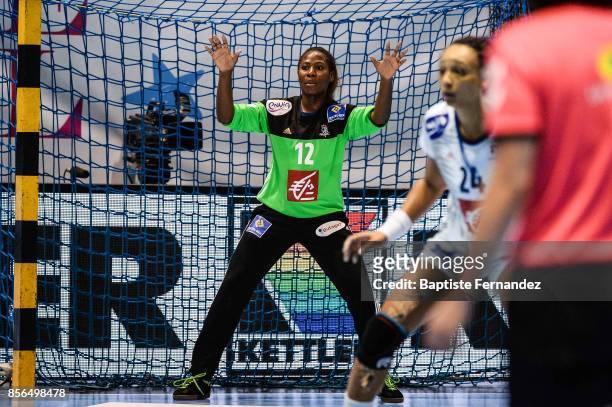 Catherine Gabriel of France during the handball women's international friendly match between France and Brazil on October 1, 2017 in...