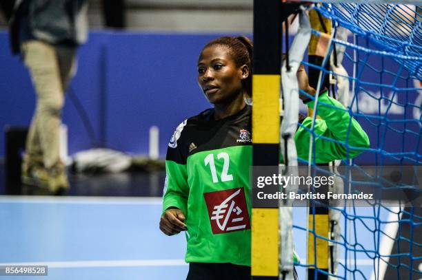 Catherine Gabriel of France during the handball women's international friendly match between France and Brazil on October 1, 2017 in...