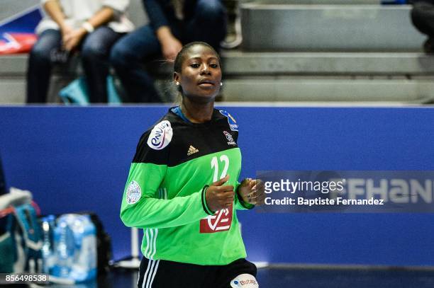 Catherine Gabriel of France during the handball women's international friendly match between France and Brazil on October 1, 2017 in...