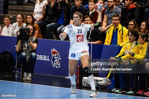 Laura Flippes of France during the handball women's international friendly match between France and Brazil on October 1, 2017 in Tremblay-en-France,...