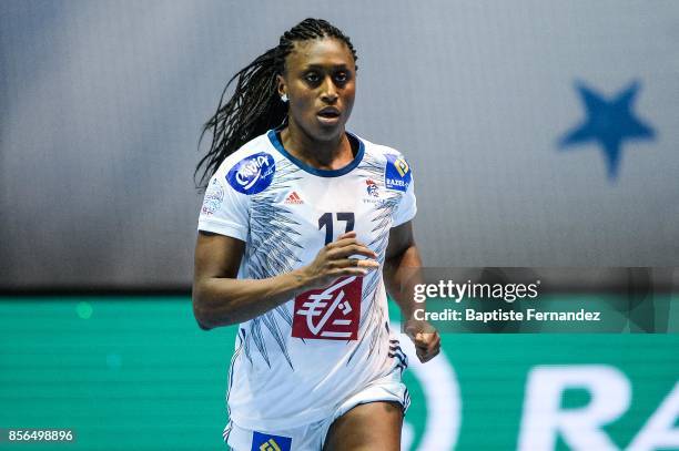 Siraba Dembele of France during the handball women's international friendly match between France and Brazil on October 1, 2017 in Tremblay-en-France,...