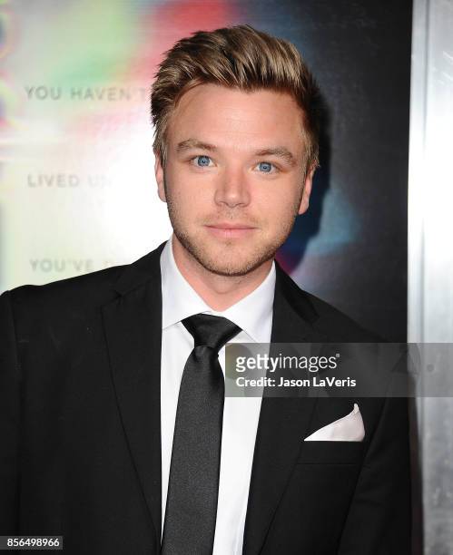 Actor Brett Davern attends the premiere of "Flatliners" at The Theatre at Ace Hotel on September 27, 2017 in Los Angeles, California.