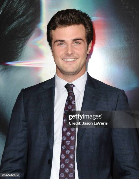 Actor Beau Mirchoff attends the premiere of "Flatliners" at The Theatre at Ace Hotel on September 27, 2017 in Los Angeles, California.