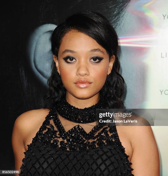 Actress Kiersey Clemons attends the premiere of "Flatliners" at The Theatre at Ace Hotel on September 27, 2017 in Los Angeles, California.