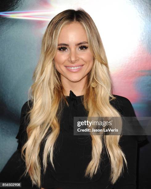 Amanda Stanton attends the premiere of "Flatliners" at The Theatre at Ace Hotel on September 27, 2017 in Los Angeles, California.