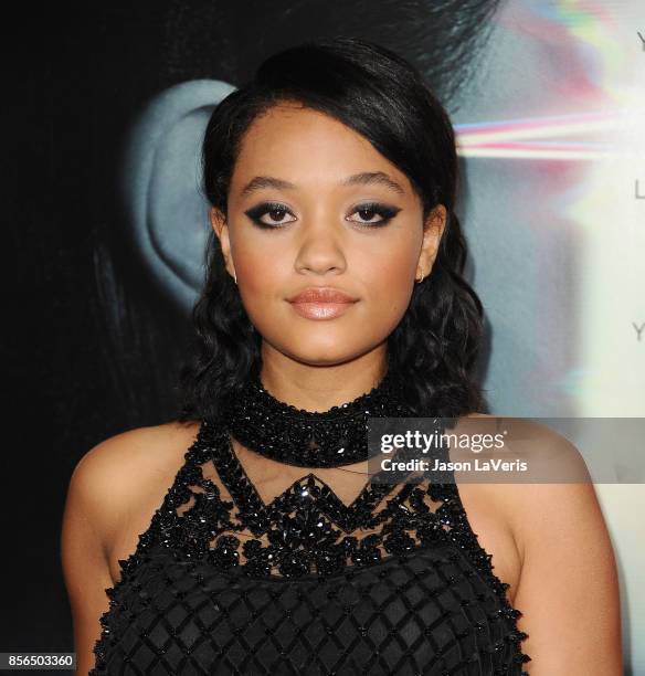 Actress Kiersey Clemons attends the premiere of "Flatliners" at The Theatre at Ace Hotel on September 27, 2017 in Los Angeles, California.