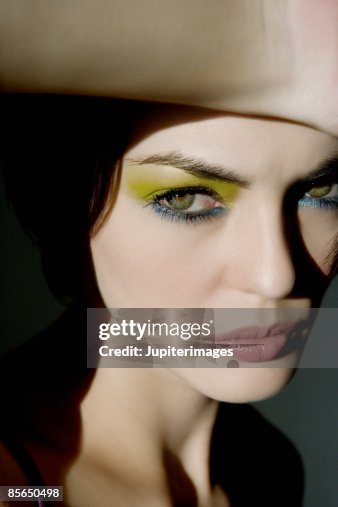Makeup Expression Woman With Dramatic Makeup And Serious Expression High-Res Stock Photo ...