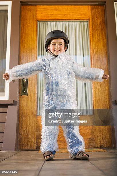 520 Person Wrapped In Bubble Wrap Stock Photos, High-Res Pictures