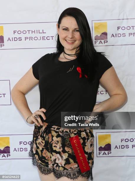 Amber Brook Wallace at Southern California's Foothill AIDS Project Balls O' Fire Celebrity Bowling Tournament at Brunswick Zone Deer Creek Lanes on...