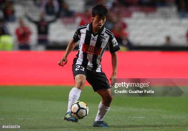 Portimonense SC forward Shoya Nakajima from Japan in action during the Primeira Liga match between SL Benfica and Portimonense SC at Estadio da Luz...