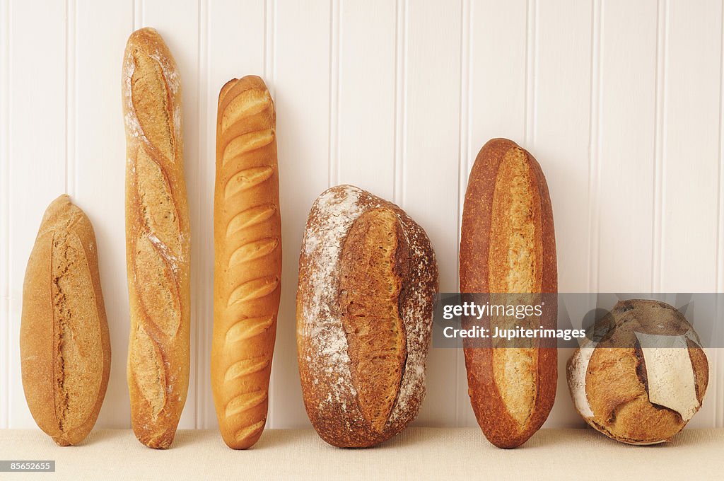 Assortment of breads