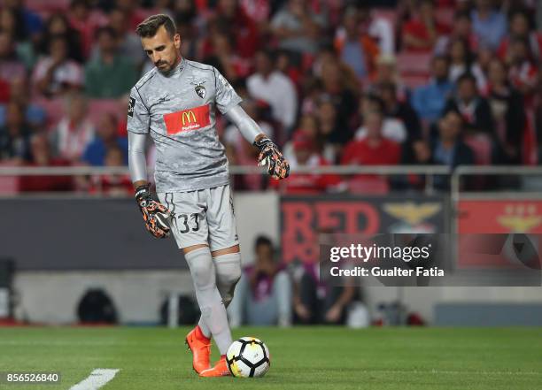 Portimonense SC goalkeeper Ricardo Ferreira from Portugal in action during the Primeira Liga match between SL Benfica and Portimonense SC at Estadio...