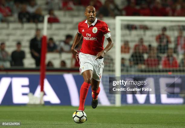 Benfica defender Luisao from Brazil in action during the Primeira Liga match between SL Benfica and Portimonense SC at Estadio da Luz on September 8,...