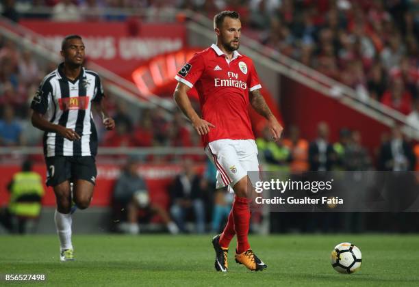 Benfica forward Haris Seferovic from Switzerland in action during the Primeira Liga match between SL Benfica and Portimonense SC at Estadio da Luz on...