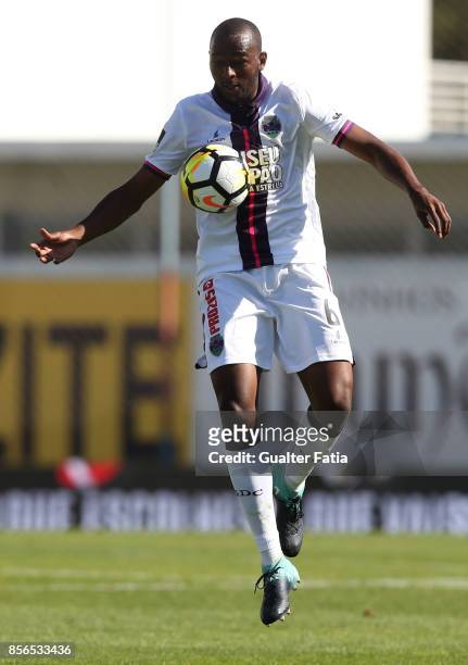 Chaves midfielder Jefferson Santos from Brazil in action during the Primeira Liga match between GD Estoril Praia and GD Chaves at Estadio Antonio...