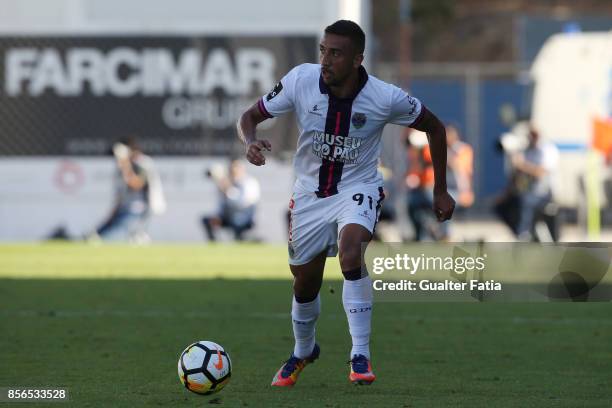 Chaves forward Davidson from Brazil in action during the Primeira Liga match between GD Estoril Praia and GD Chaves at Estadio Antonio Coimbra da...