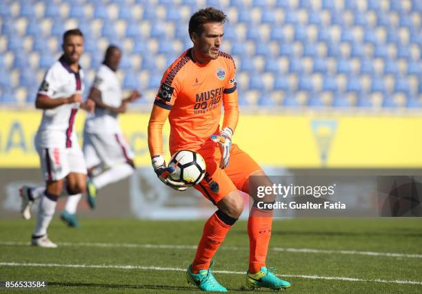 Chaves goalkeeper Ricardo Nunes from Portugal in action during the Primeira Liga match between GD Estoril Praia and GD Chaves at Estadio Antonio...