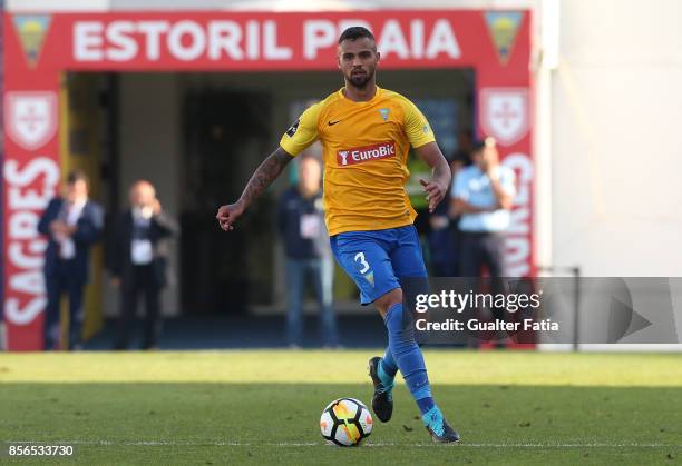 Estoril Praia defender Lucao from Brazil in action during the Primeira Liga match between GD Estoril Praia and GD Chaves at Estadio Antonio Coimbra...