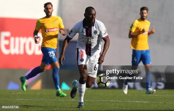 Chaves midfielder Jefferson Santos from Brazil in action during the Primeira Liga match between GD Estoril Praia and GD Chaves at Estadio Antonio...