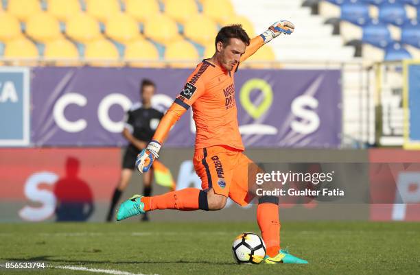 Chaves goalkeeper Ricardo Nunes from Portugal in action during the Primeira Liga match between GD Estoril Praia and GD Chaves at Estadio Antonio...