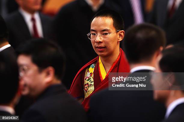 The Panchen Lama, Gyaltsen Norbu, is around Chinese authorities after a government symposium to mark the 50th anniversary on the liberation of...
