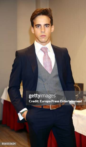 Bullfighter Gonzalo Caballero receives XVIII Dinastia Bienvenida Trophy of San Isidro Fair on September 29, 2017 in Madrid, Spain.