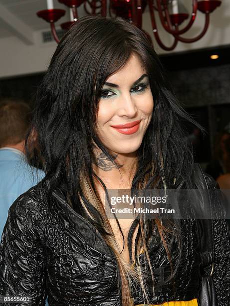 Kat Von D attends the "Sorum Noce" New Collection launch party held at the Sorum Noce Boutique on March 26, 2009 in West Hollywood, California.
