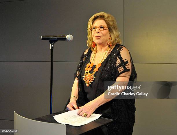 Philanthropist Wallis Annenberg speaks at the opening celebration of The Annenberg Space for Photography on March 26, 2009 in Los Angeles, California.